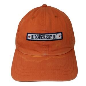 Ridgecrest G.C. Slideback Baseball Cap Orange OS Adjustable American Dry Goods